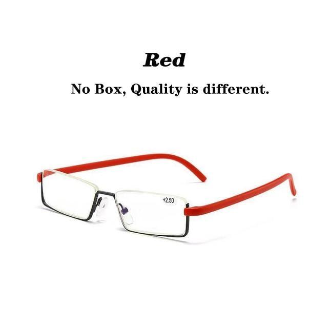 Lunettes de lecture en métal anti-lumière bleue élégantes pour hommes et femmes