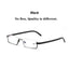 Lunettes de lecture en métal anti-lumière bleue élégantes pour hommes et femmes