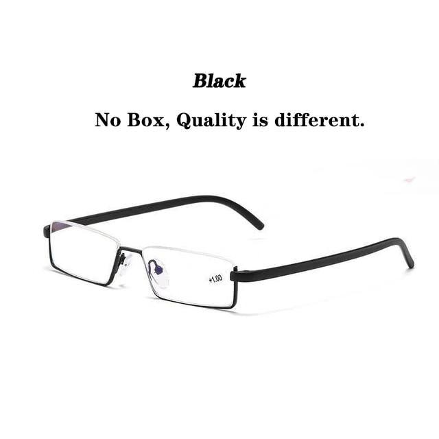 Lunettes de lecture en métal anti-lumière bleue élégantes pour hommes et femmes