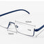Lunettes de lecture en métal anti-lumière bleue élégantes pour hommes et femmes
