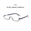 Lunettes de lecture en métal anti-lumière bleue élégantes pour hommes et femmes