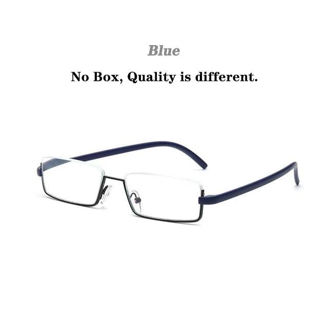 Lunettes de lecture en métal anti-lumière bleue élégantes pour hommes et femmes