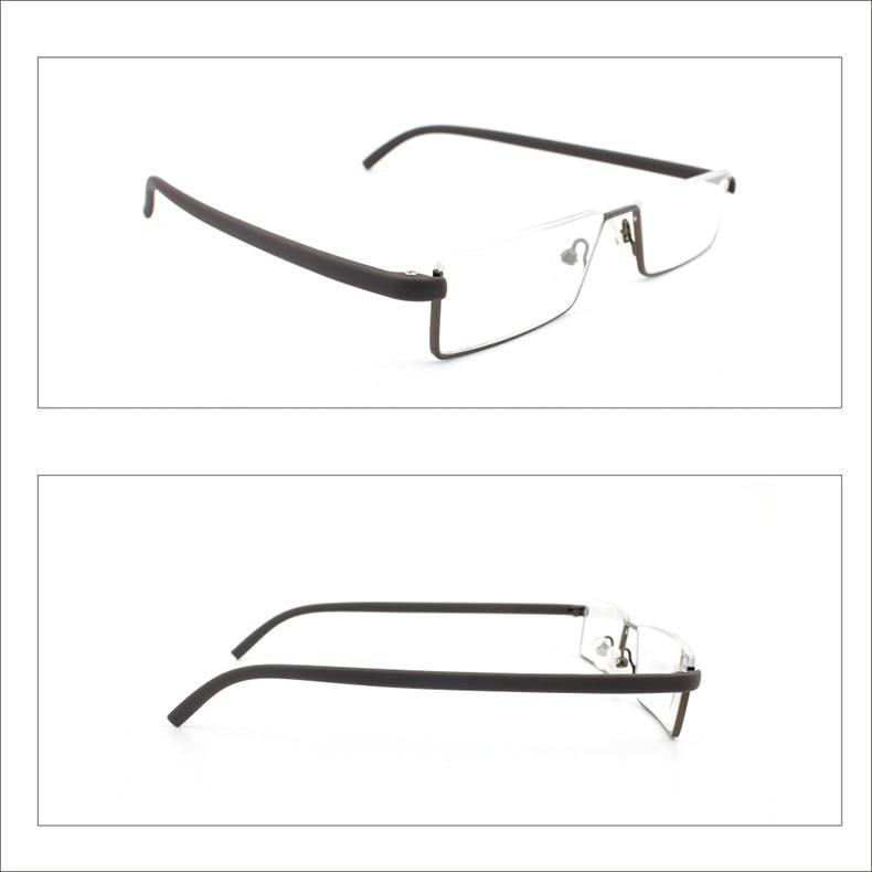 Lunettes de lecture en métal anti-lumière bleue élégantes pour hommes et femmes