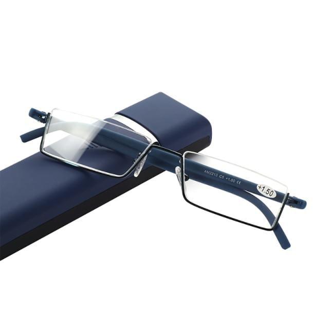 Lunettes de lecture en métal anti-lumière bleue élégantes pour hommes et femmes