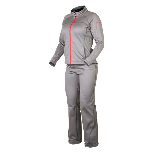 MOTORFIST Women's Dual-Function Powder Jacket - Grey/Pink XL - Korvel