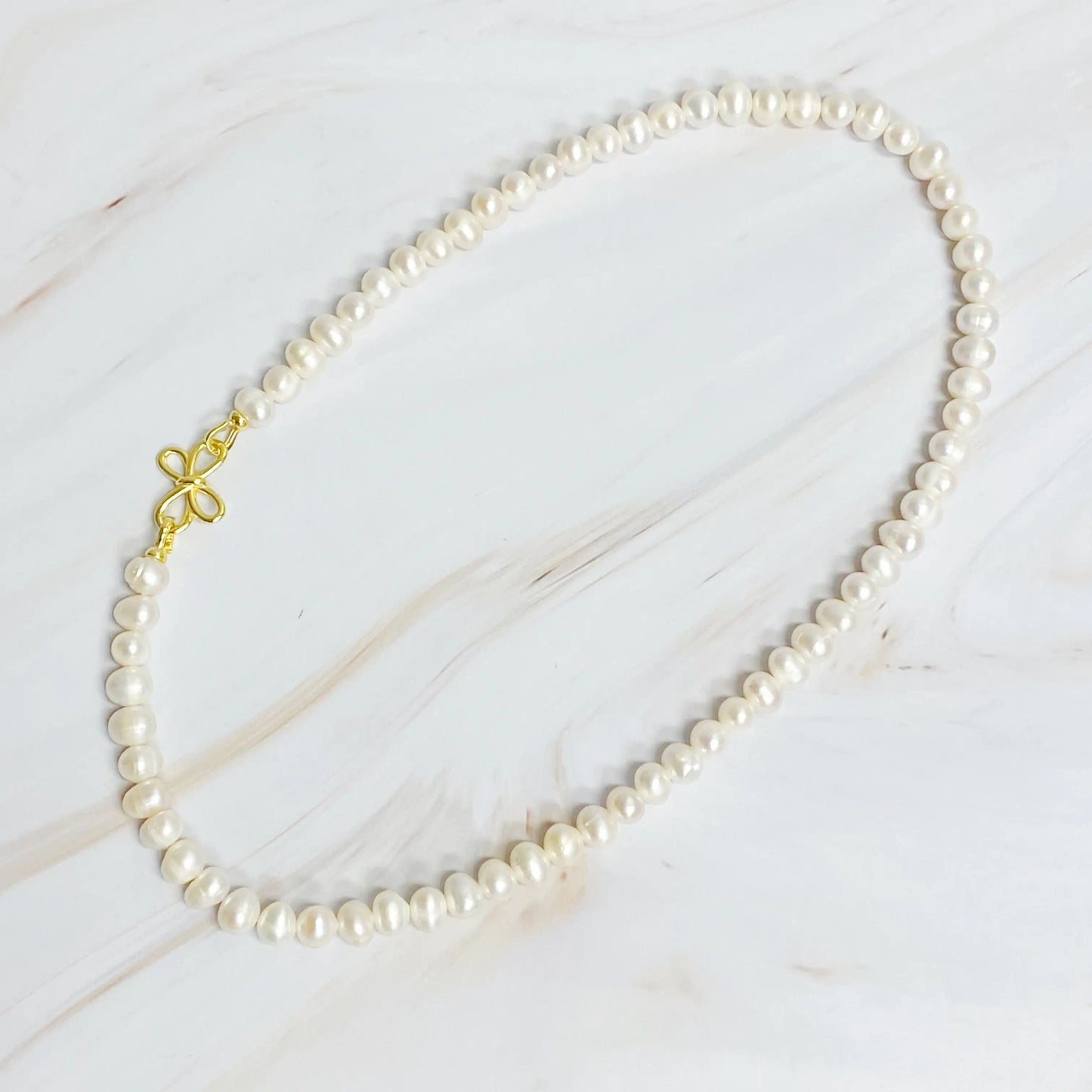 Collar de Perlas Genuine Clover Clasp