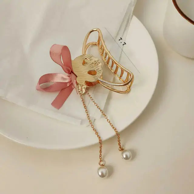Pinza para el cabello en forma de mariposa elegante para recogidos con estilo