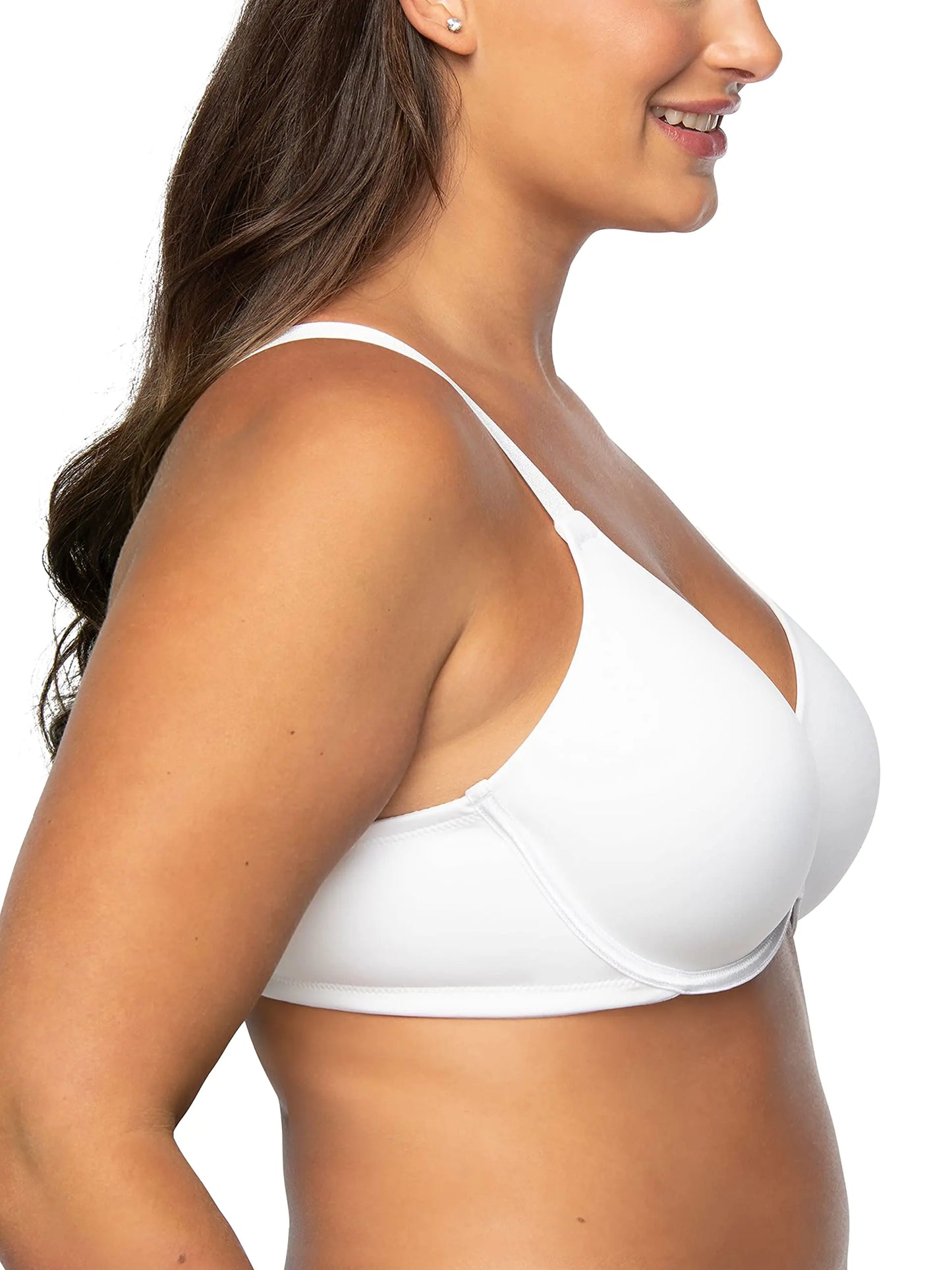 Vanity Fair Women's Full Figure Beauty Back Smoothing Bra - White 34G