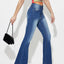 Jeans Bootcut Taille Mi-Haute