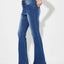 Jeans Bootcut Taille Mi-Haute