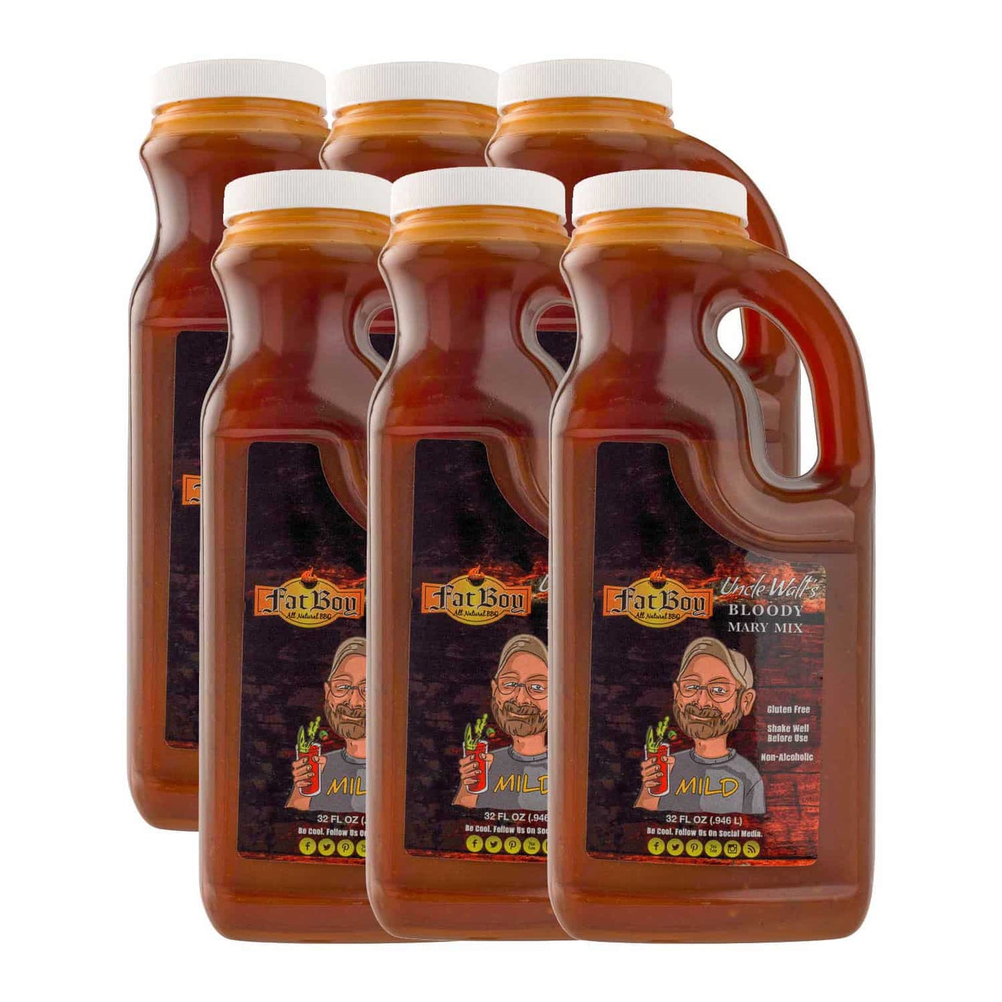 Mezcla de Bloody Mary Sin Gluten de Uncle Walt | Paquete de 6