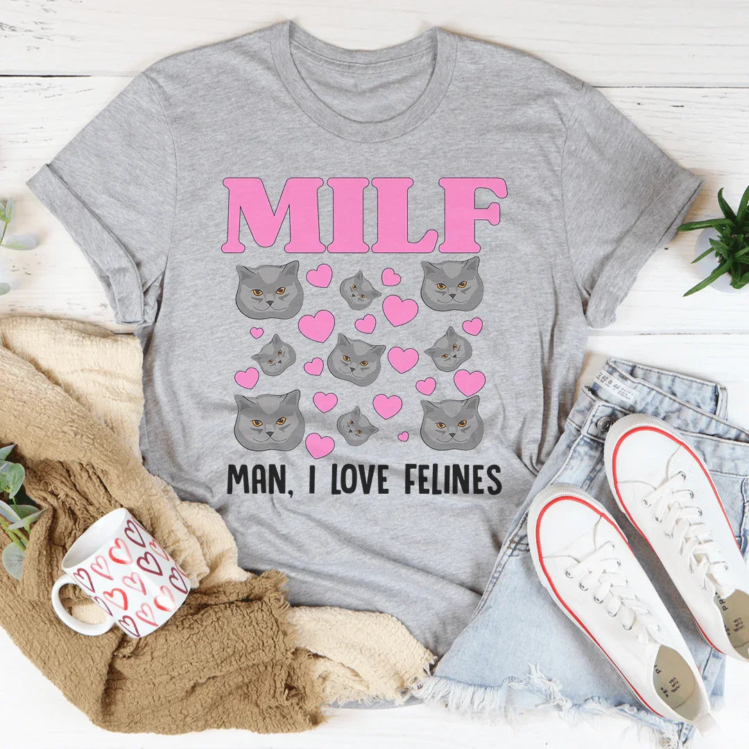 Camiseta MILF Man I Love Felines