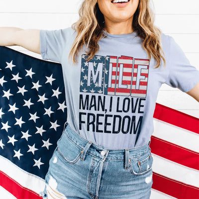 Camiseta MILF Man I Love Freedom