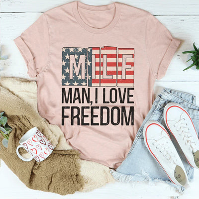Camiseta MILF Man I Love Freedom