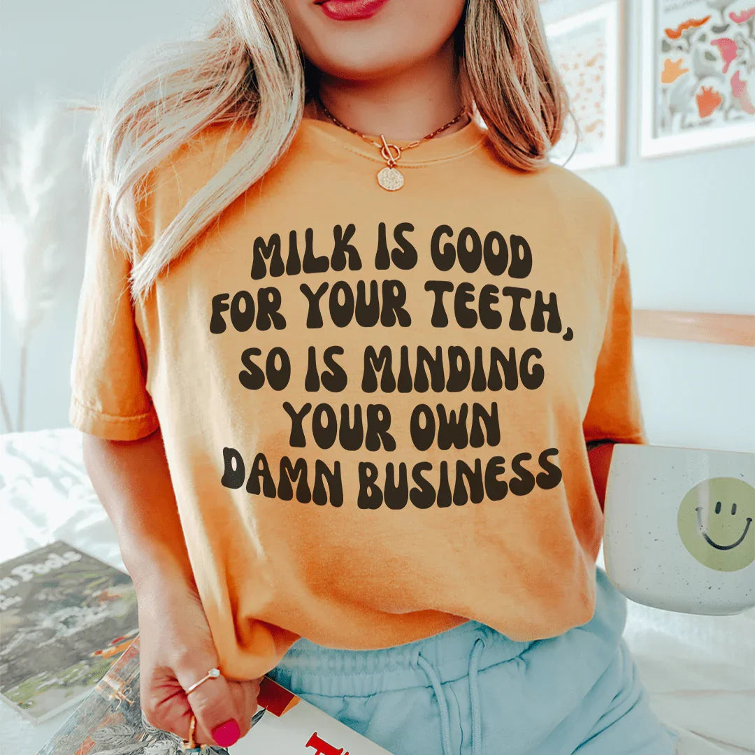 Minding Your Business Tee - Soft Cotton T-Shirt