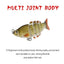 Mini leurre de pêche articulé multi-segments