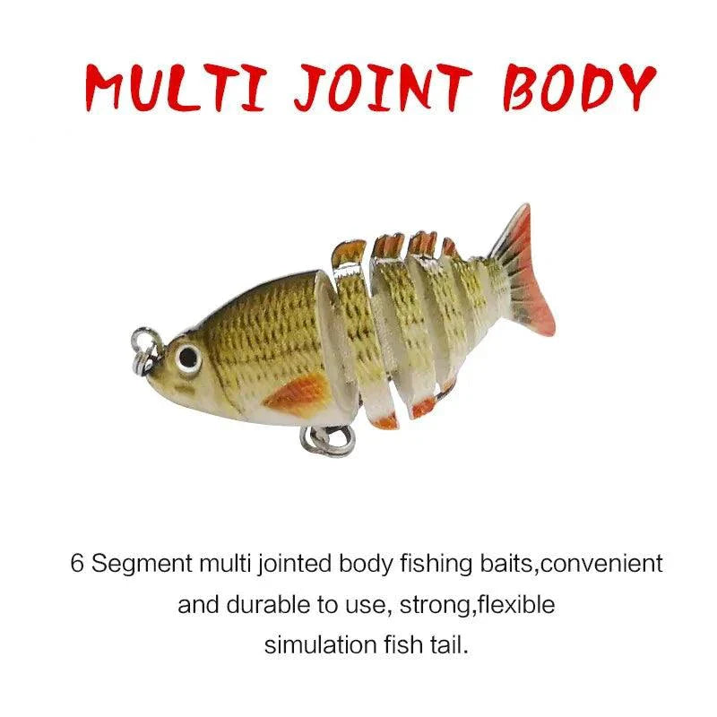 Mini leurre de pêche articulé multi-segments