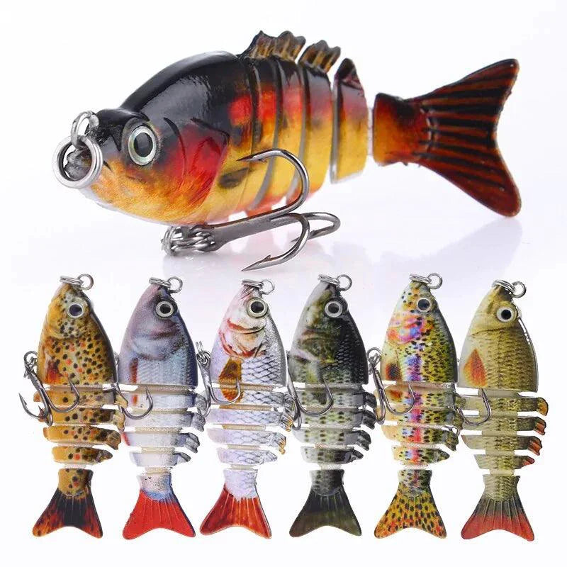 Mini leurre de pêche articulé multi-segments