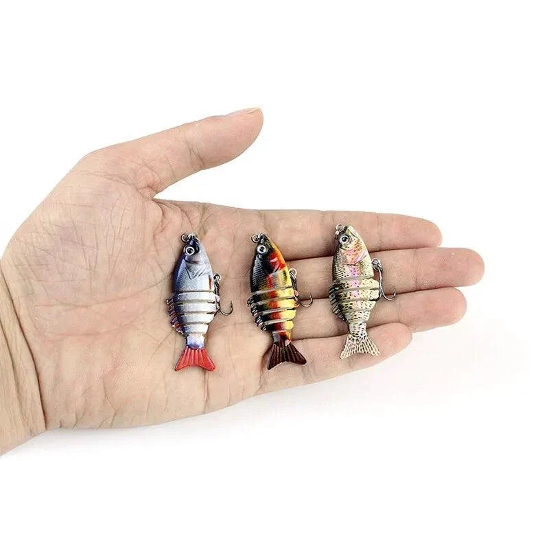 Mini leurre de pêche articulé multi-segments