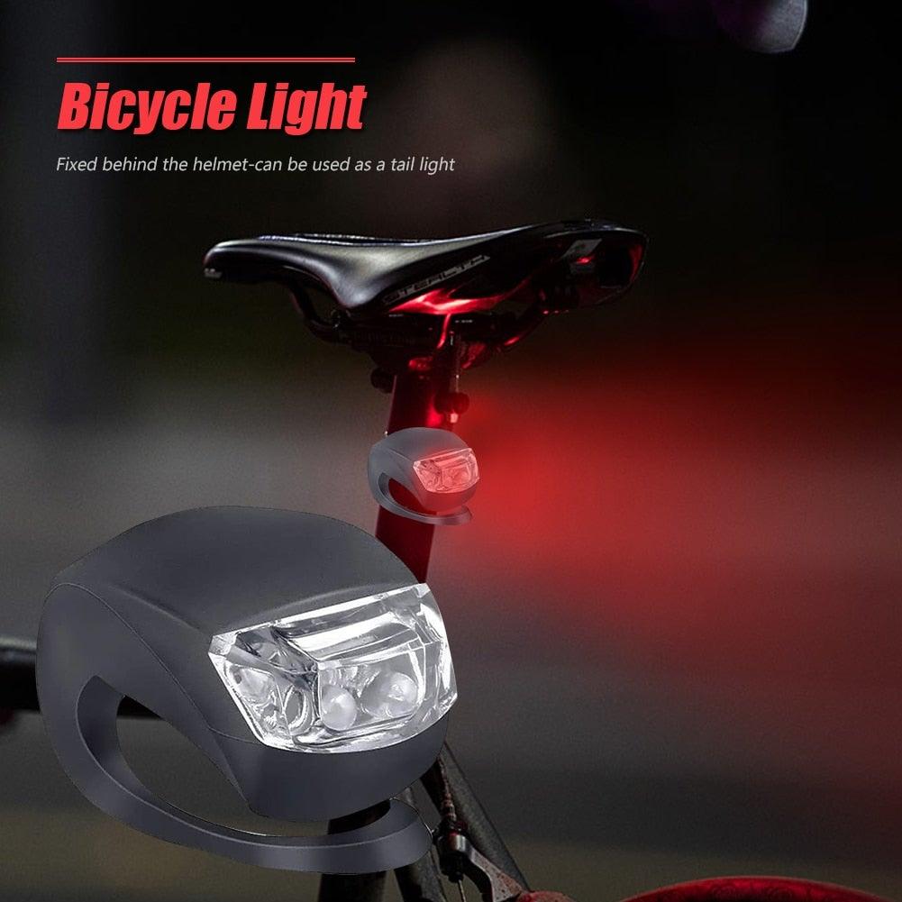 Ensemble de Lumières de Vélo en Silicone Mini - Étanche et Polyvalent