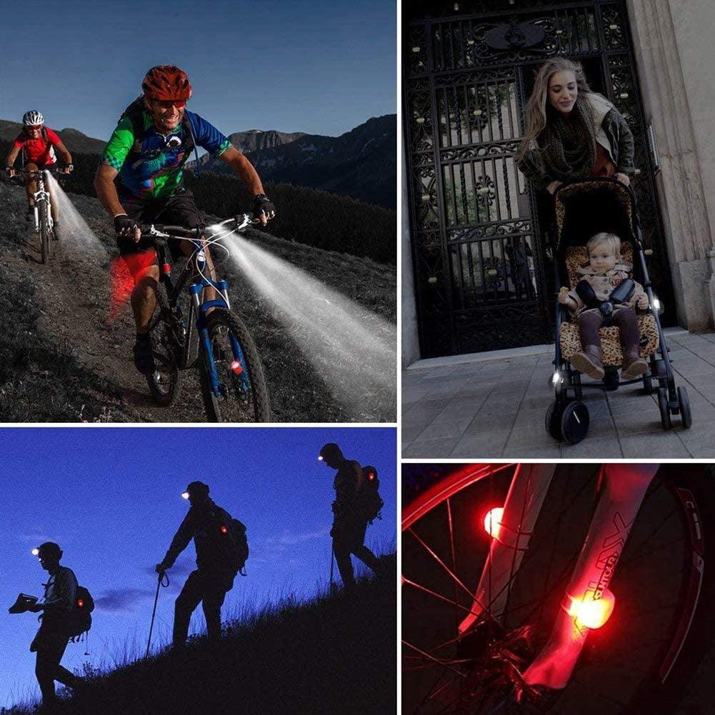 Ensemble de Lumières de Vélo en Silicone Mini - Étanche et Polyvalent