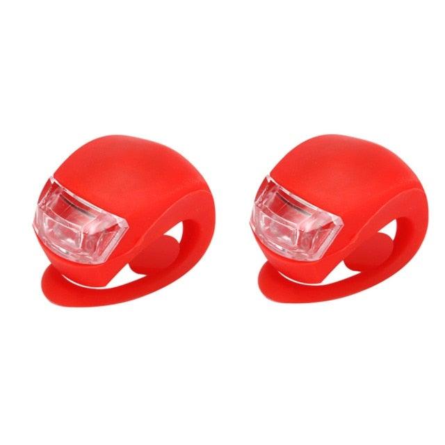 Ensemble de Lumières de Vélo en Silicone Mini - Étanche et Polyvalent