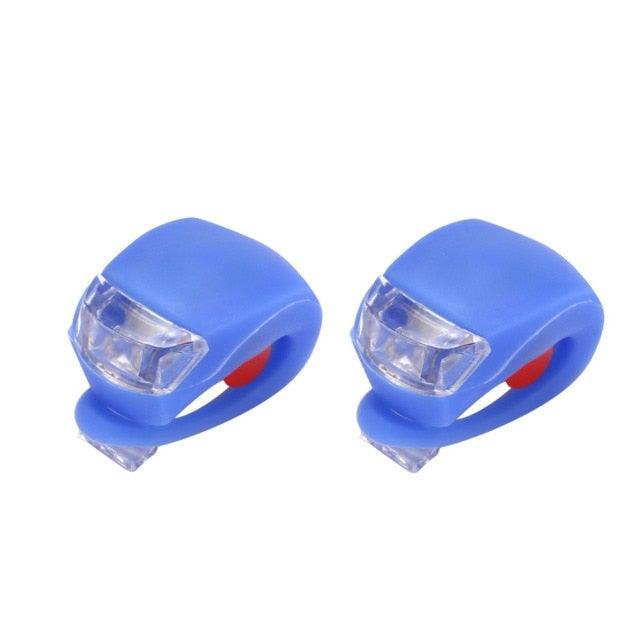Ensemble de Lumières de Vélo en Silicone Mini - Étanche et Polyvalent