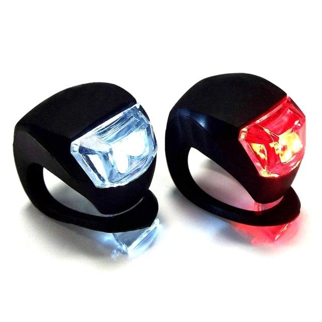 Ensemble de Lumières de Vélo en Silicone Mini - Étanche et Polyvalent