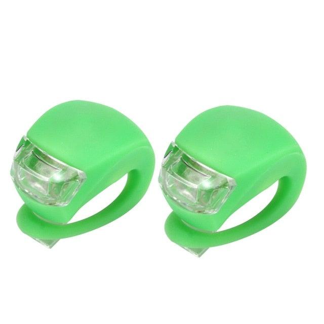 Ensemble de Lumières de Vélo en Silicone Mini - Étanche et Polyvalent