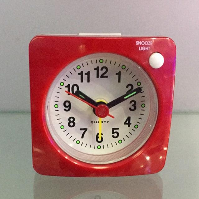 Mini Square Silent Alarm Clock for Heavy Sleepers