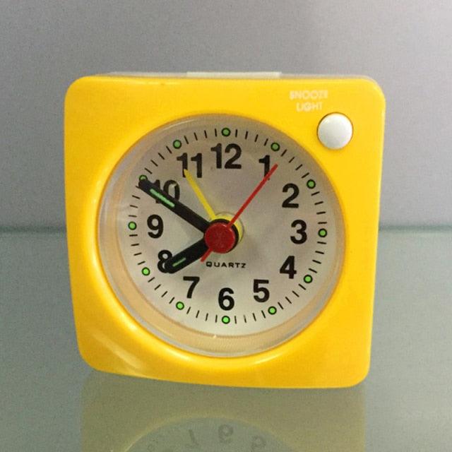 Mini Square Silent Alarm Clock for Heavy Sleepers