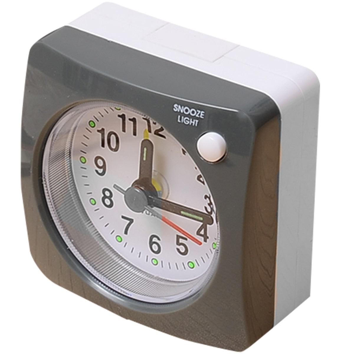 Mini Square Silent Alarm Clock for Heavy Sleepers