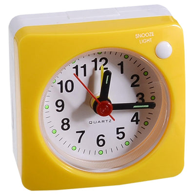Mini Square Silent Alarm Clock for Heavy Sleepers
