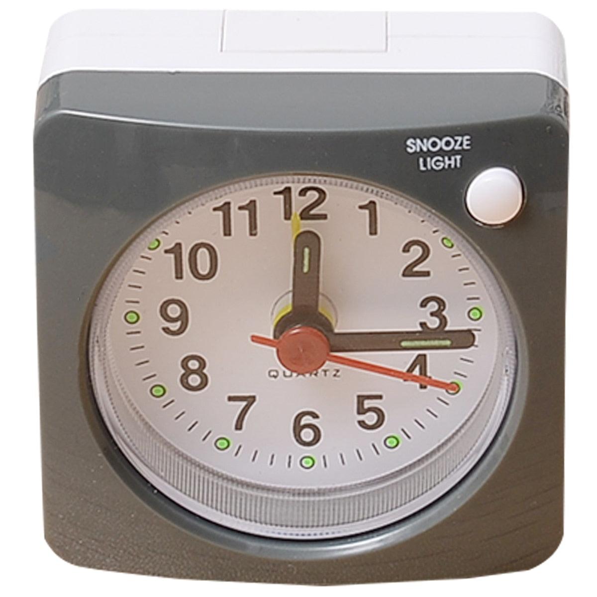 Mini Square Silent Alarm Clock for Heavy Sleepers