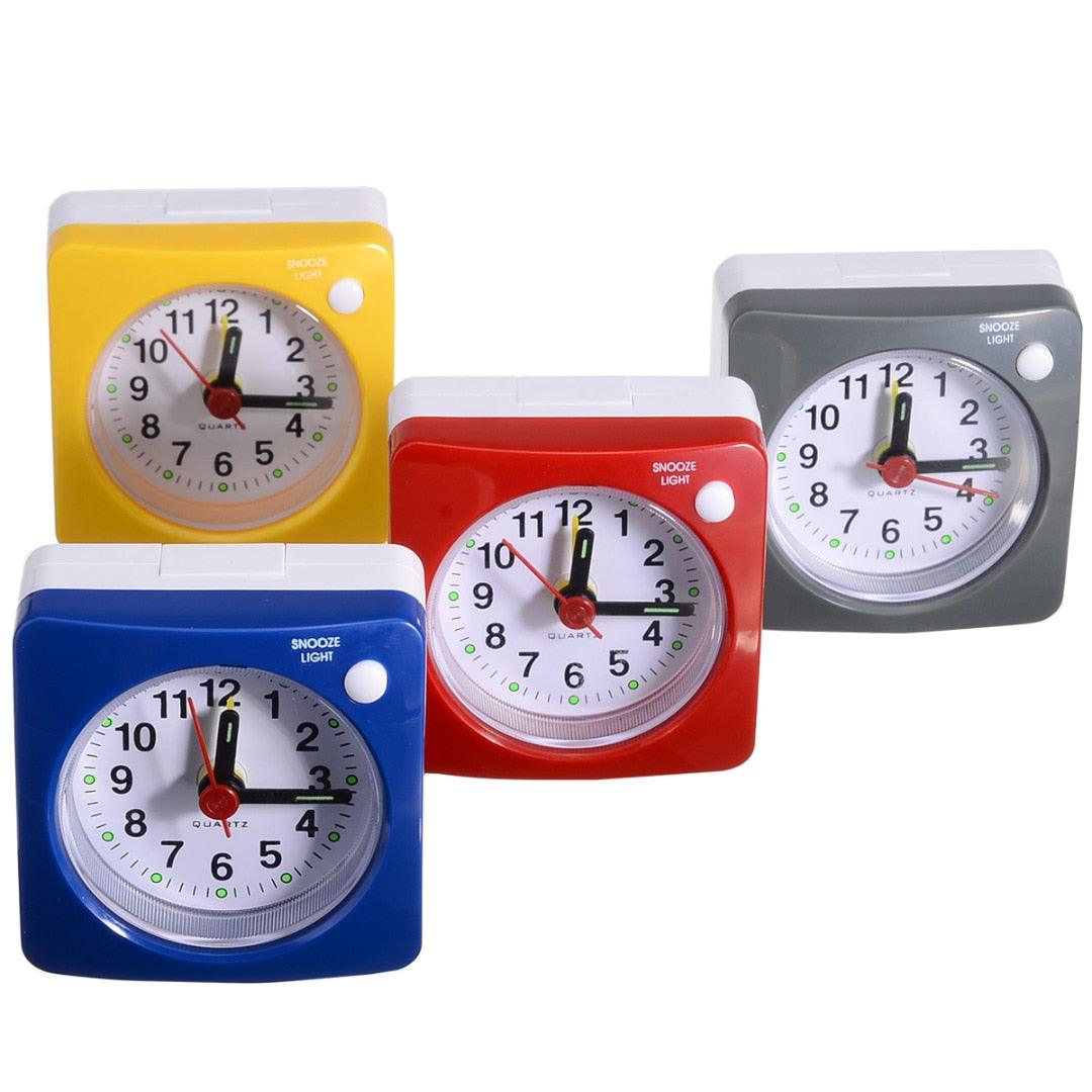Mini Square Silent Alarm Clock for Heavy Sleepers