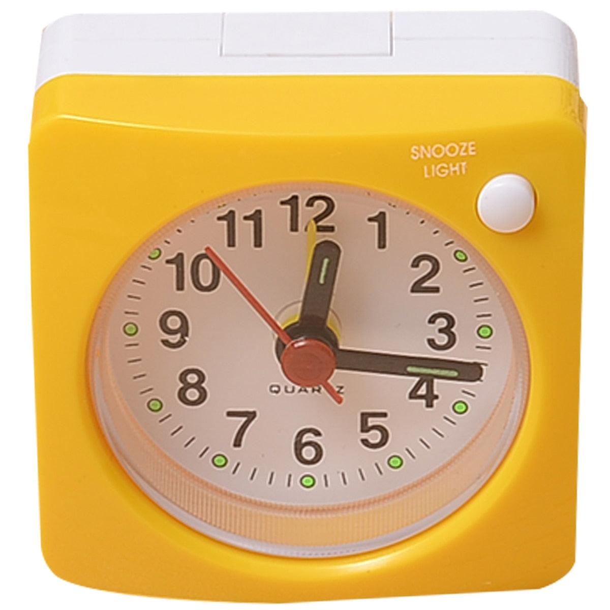 Mini Square Silent Alarm Clock for Heavy Sleepers