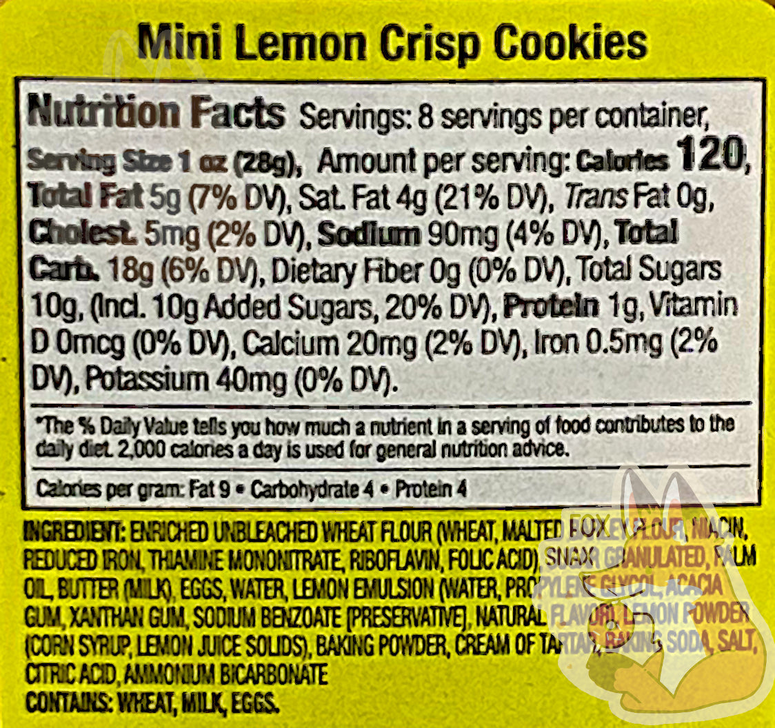 Biscuits Mini Lemon Crisp de Buc-ee's