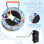 Mini Trampoline Folding Small Rebounder for Kids with Lights - Blue