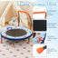 Mini Trampoline Folding Small Rebounder for Kids with Lights - Blue