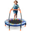 Mini Trampoline Folding Small Rebounder for Kids with Lights - Blue