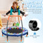 Mini Trampoline Folding Small Rebounder for Kids with Lights - Blue