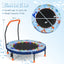 Mini Trampoline Folding Small Rebounder for Kids with Lights - Blue