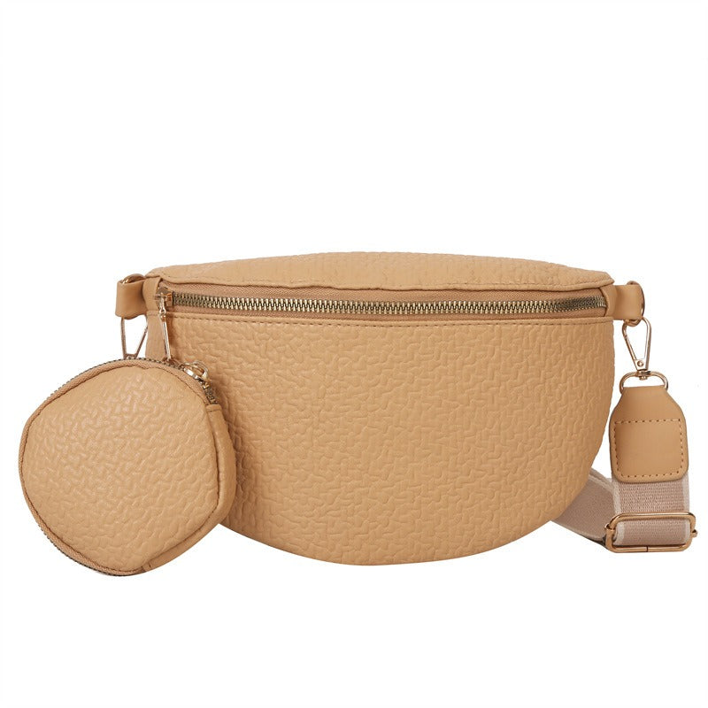 Minimalist chest bag for women's crossbody single shoulder diagonal cross waist bag - Korvel