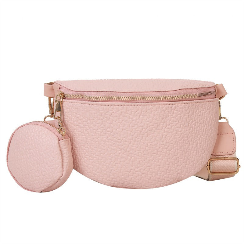 Minimalist chest bag for women's crossbody single shoulder diagonal cross waist bag - Korvel