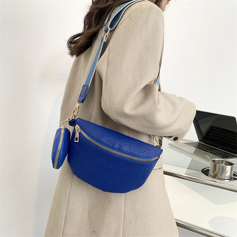 Minimalist chest bag for women's crossbody single shoulder diagonal cross waist bag - Korvel