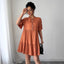 Elegant Minimalist Solid Color Dress for Women