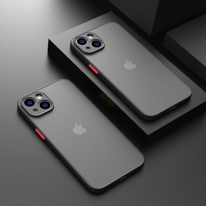 Minimalistic Shockproof Armor Case for iPhone 11-14