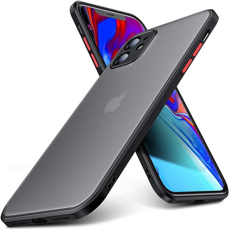 Minimalistic Shockproof Armor Case for iPhone 11-14