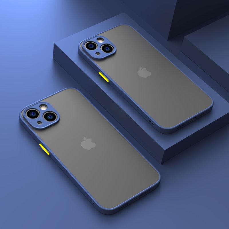 Minimalistic Shockproof Armor Case for iPhone 11-14