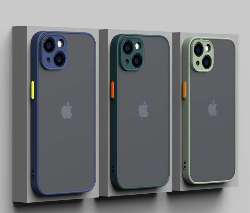 Minimalistic Shockproof Armor Case for iPhone 11-14